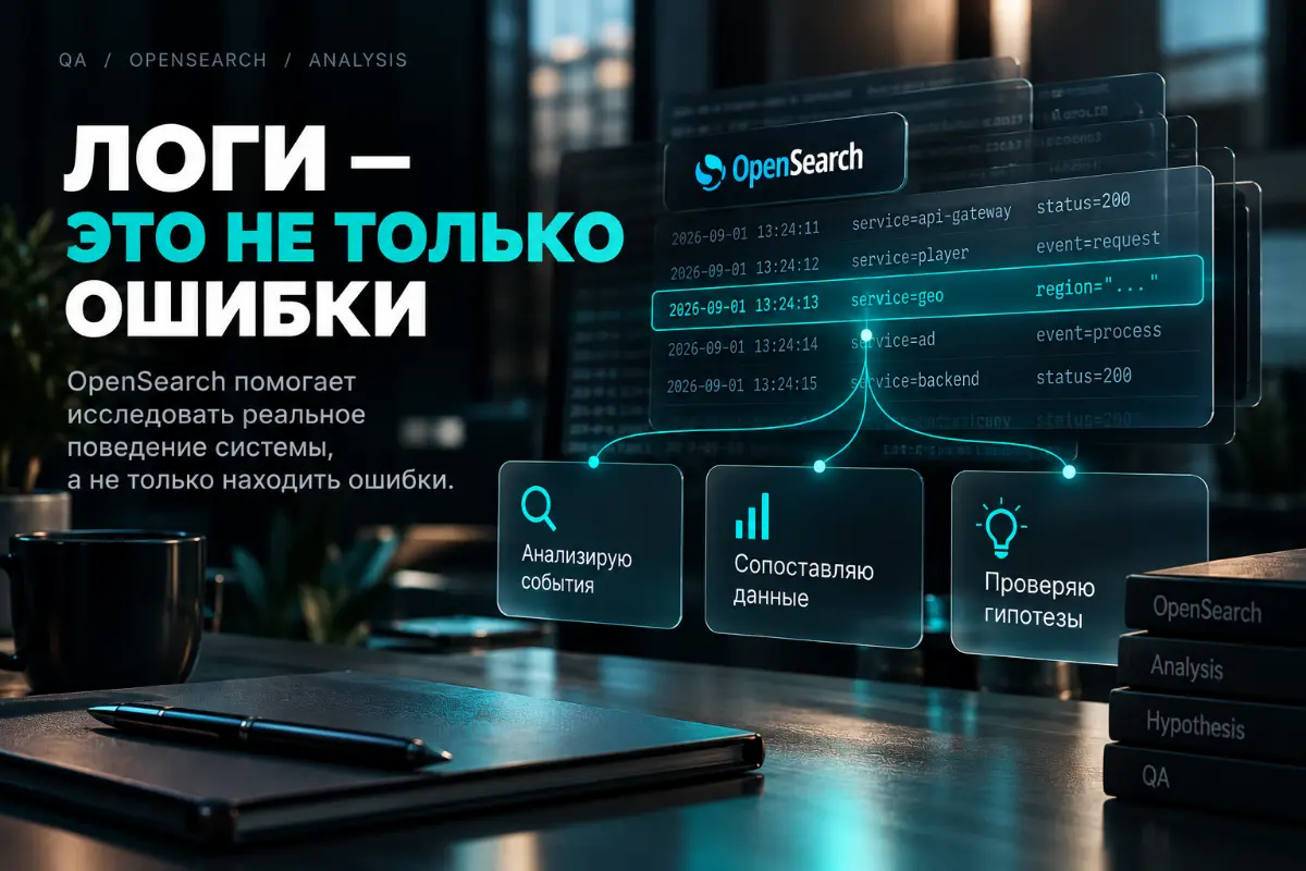 OPENSEARCH — НЕ ТОЛЬКО ДЛЯ ПОИСКА ОШИБОК
Логи полезны не только тогда, когда что-то упало.
Недавно работал с задачей, в которой нужно было разобраться, как система определяет регион пользователя | Сетка — социальная сеть от hh.ru