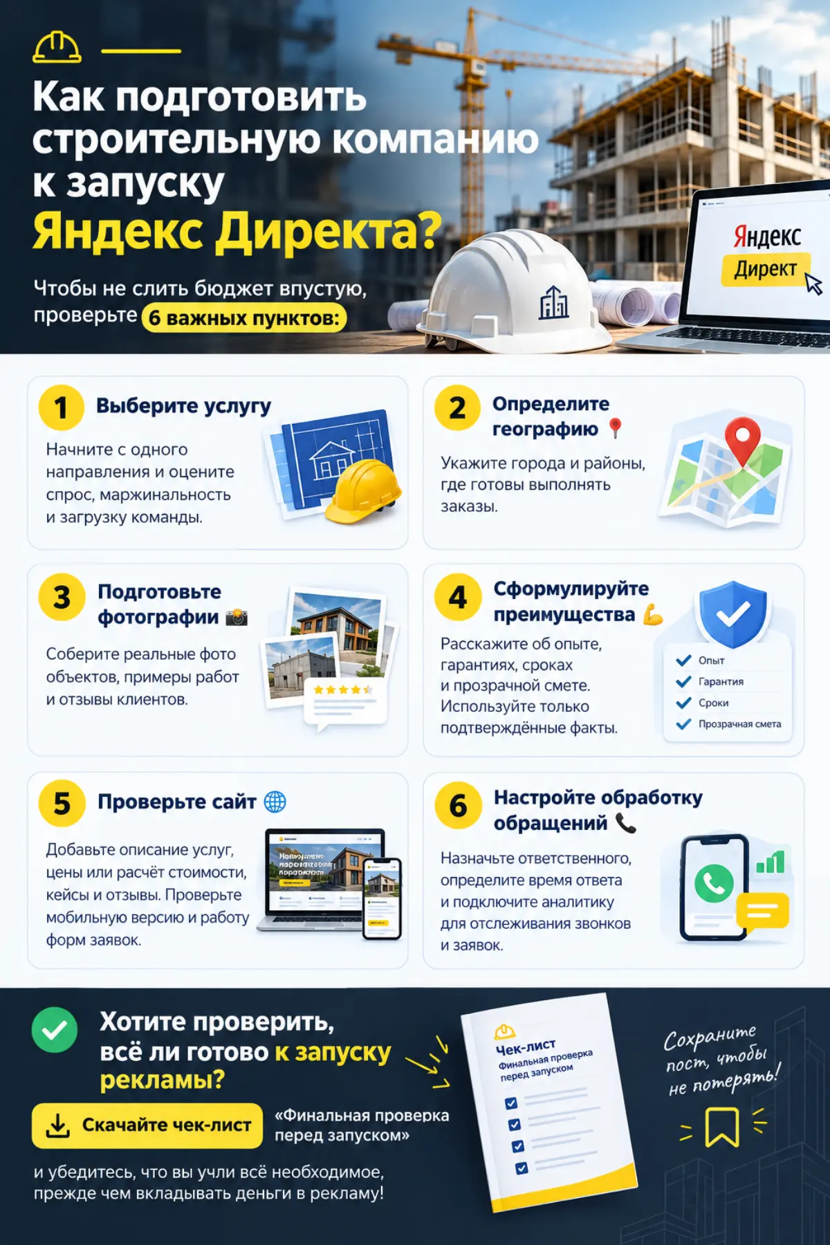 🏗️ Как подготовить строительную компанию к запуску Директа? | Сетка — социальная сеть от hh.ru