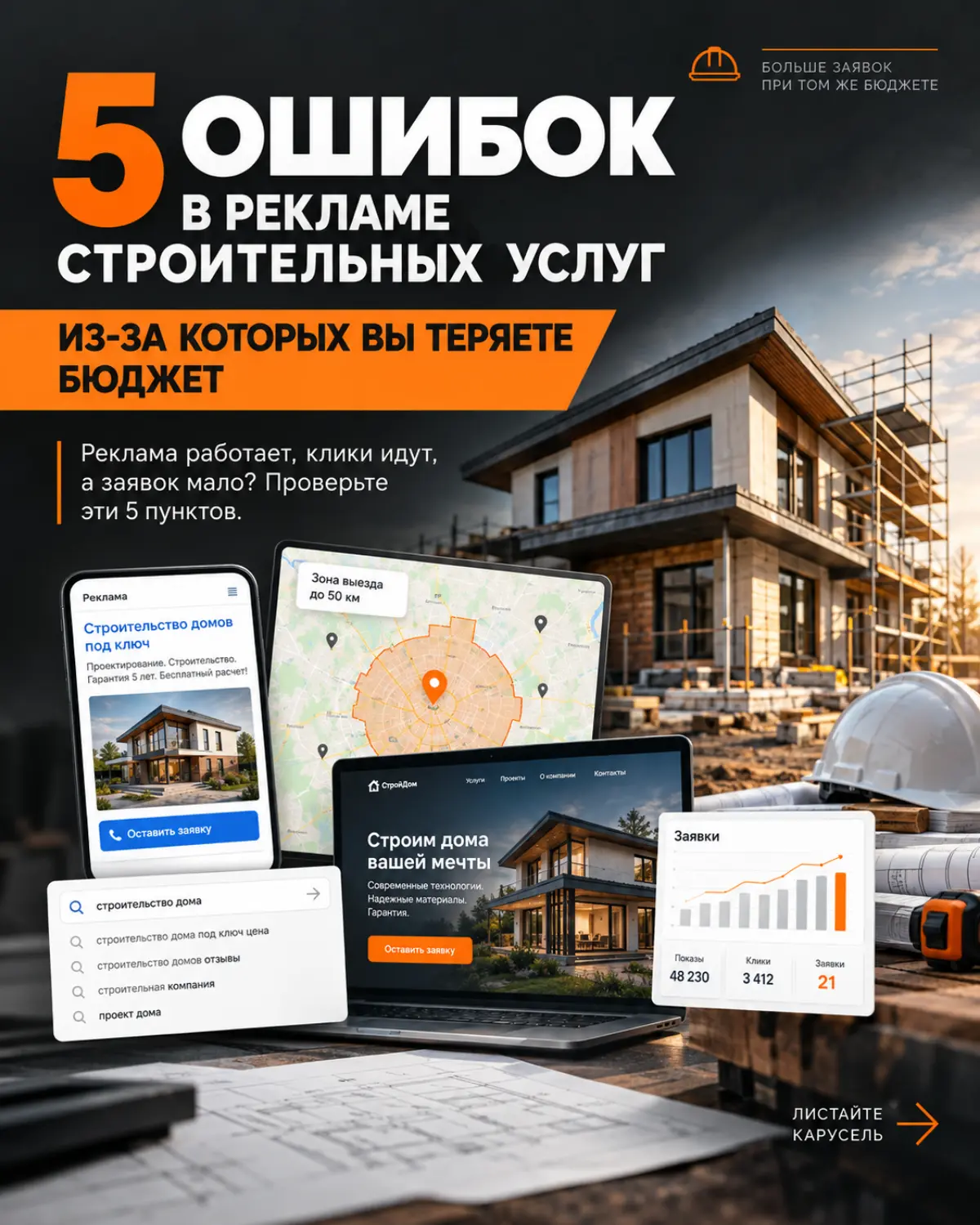 🏗️ 5 ошибок в рекламе строительных услуг, | Сетка — социальная сеть от hh.ru