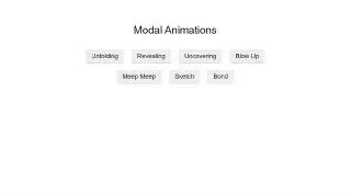 Modal Animations - 7 видов анимации модальных окон, реализованных с помощью CSS и jQuery.
https://codepen.io/designcouch/pen/obvKxm | Сетка — социальная сеть от hh.ru