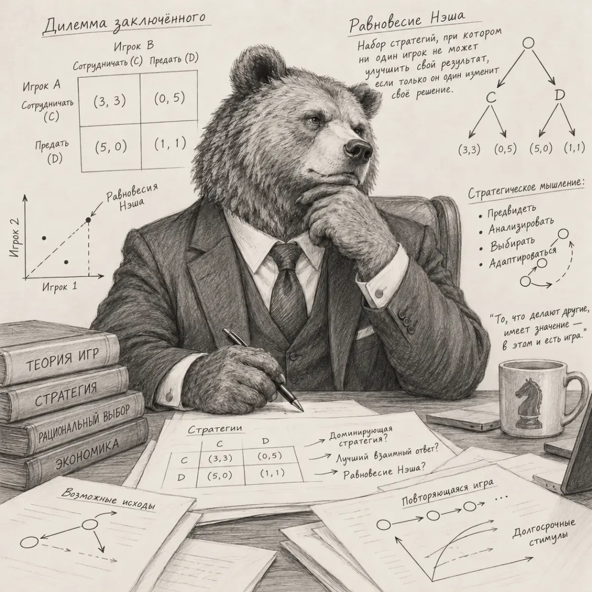 Теория игр: почему мир устроен сложнее, чем кажется | Сетка — социальная сеть от hh.ru