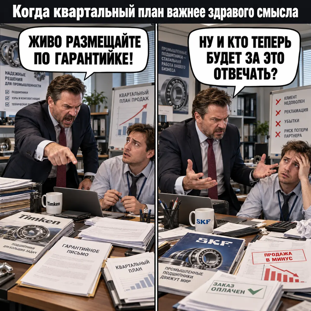 Как выполнить квартальный план, но поставить Timken в минус | Сетка — социальная сеть от hh.ru
