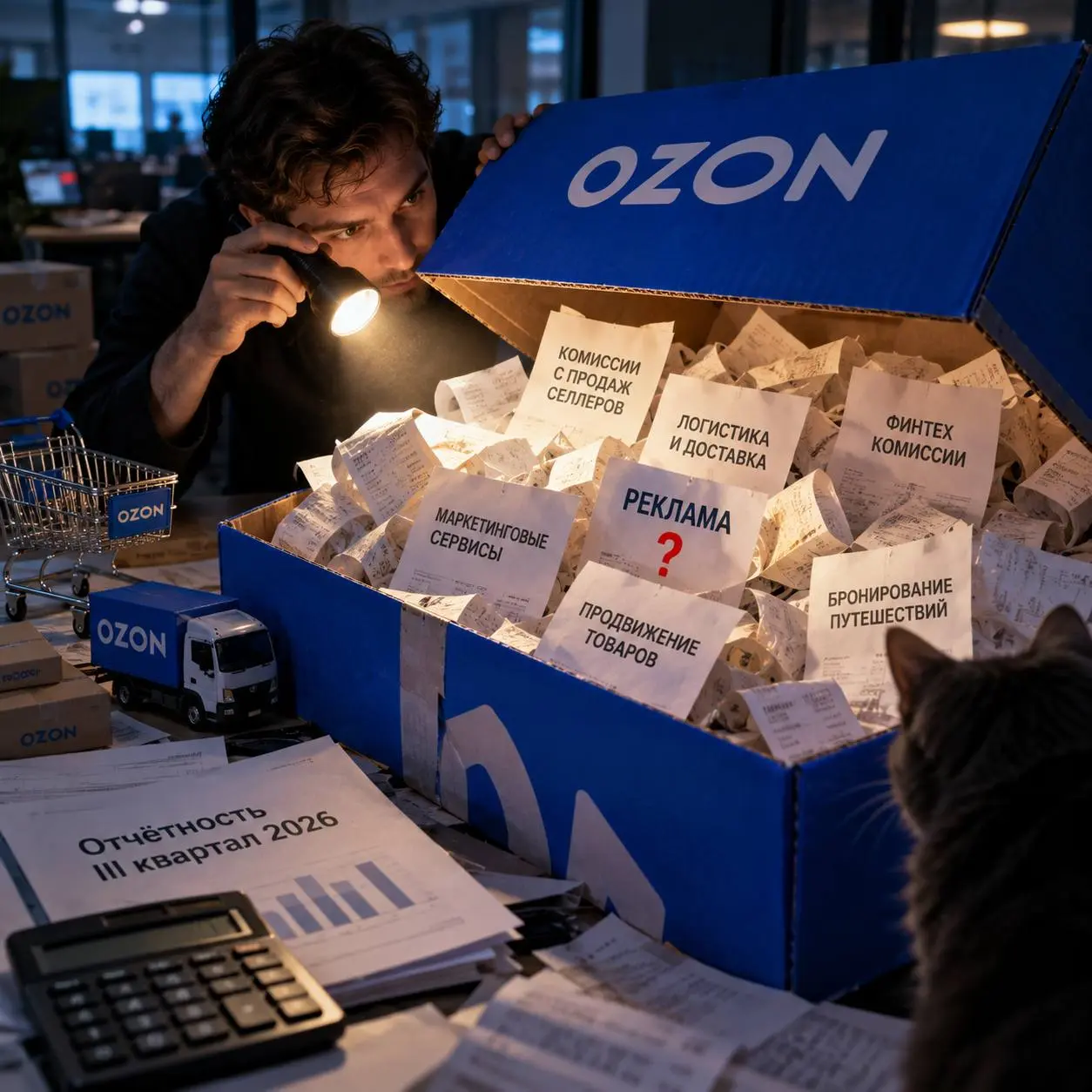 🤓 С доходами от рекламы Ozon ещё интереснее. Их спрятали. За девять месяцев 2024 года компания заработала на рекламе 86,9 млрд рублей, после чего перестала отдельно раскрывать рекламную выручку | Сетка — социальная сеть от hh.ru