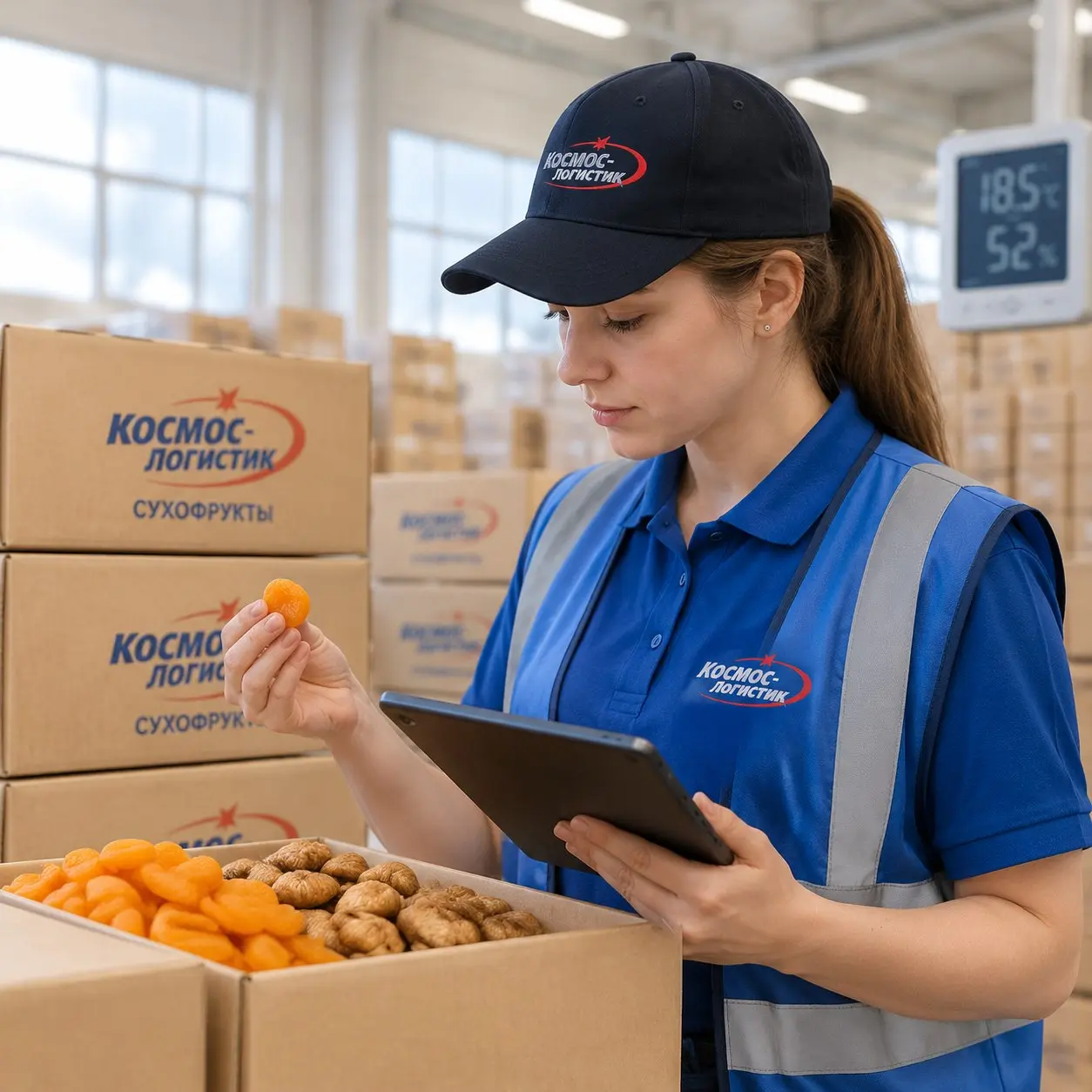 Хранение сухофруктов: основные правила
Чтобы продукт лежал до 12 месяцев, держите влажность до 65% при +10°C. Для защиты от вредителей в Космос Логистик мы обматываем паллеты стрейч-пленкой от 90 ₽ | Сетка — социальная сеть от hh.ru