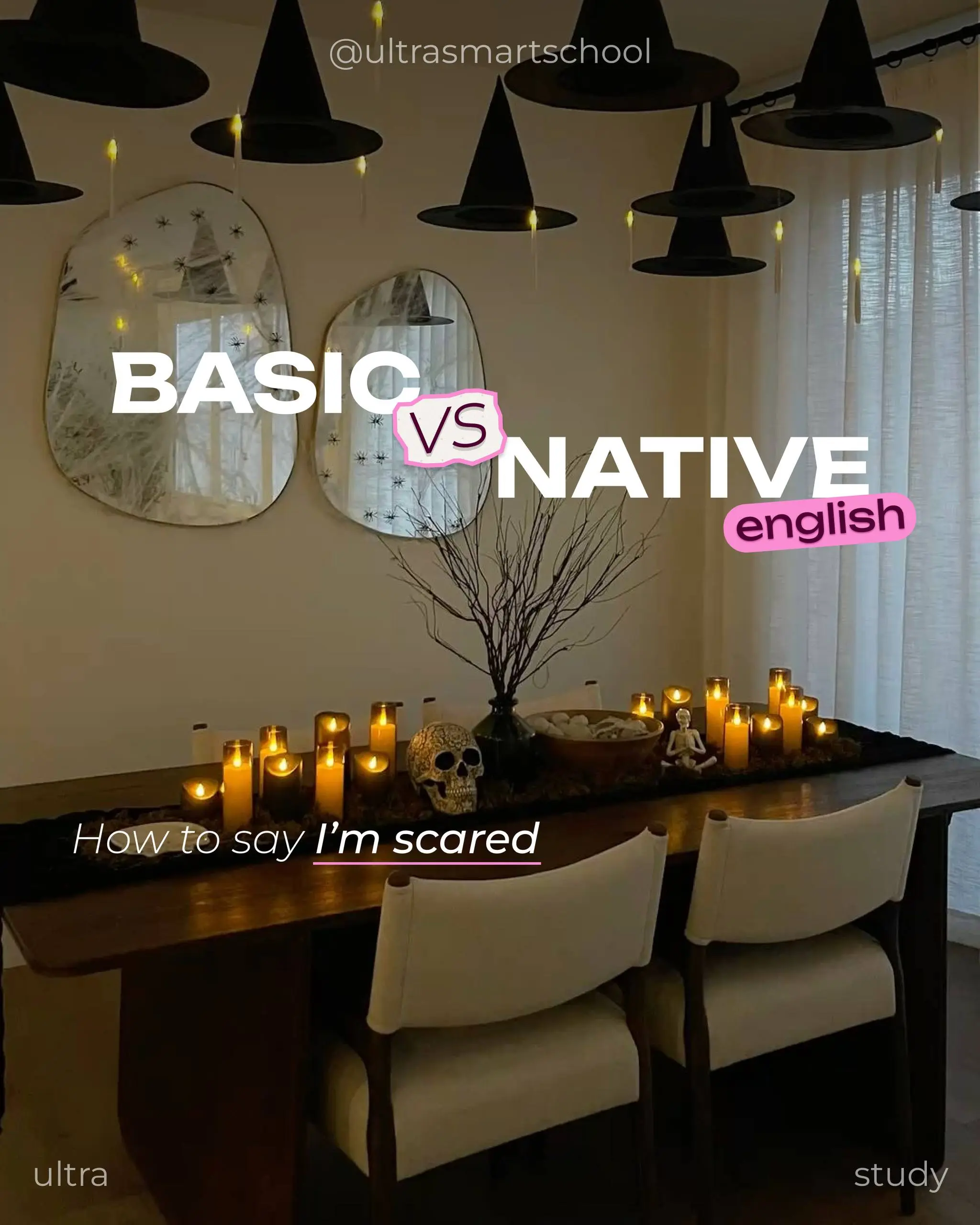#ultrastudy 👻А ты готов к самой страшной встрече?
Жуткие звуки, тени в темноте и ощущение, что кто-то за тобой наблюдает… Бррр! 😱
Английский богат на выражения, которые помогут описать эмоции ярче и з... | Сетка — социальная сеть от hh.ru