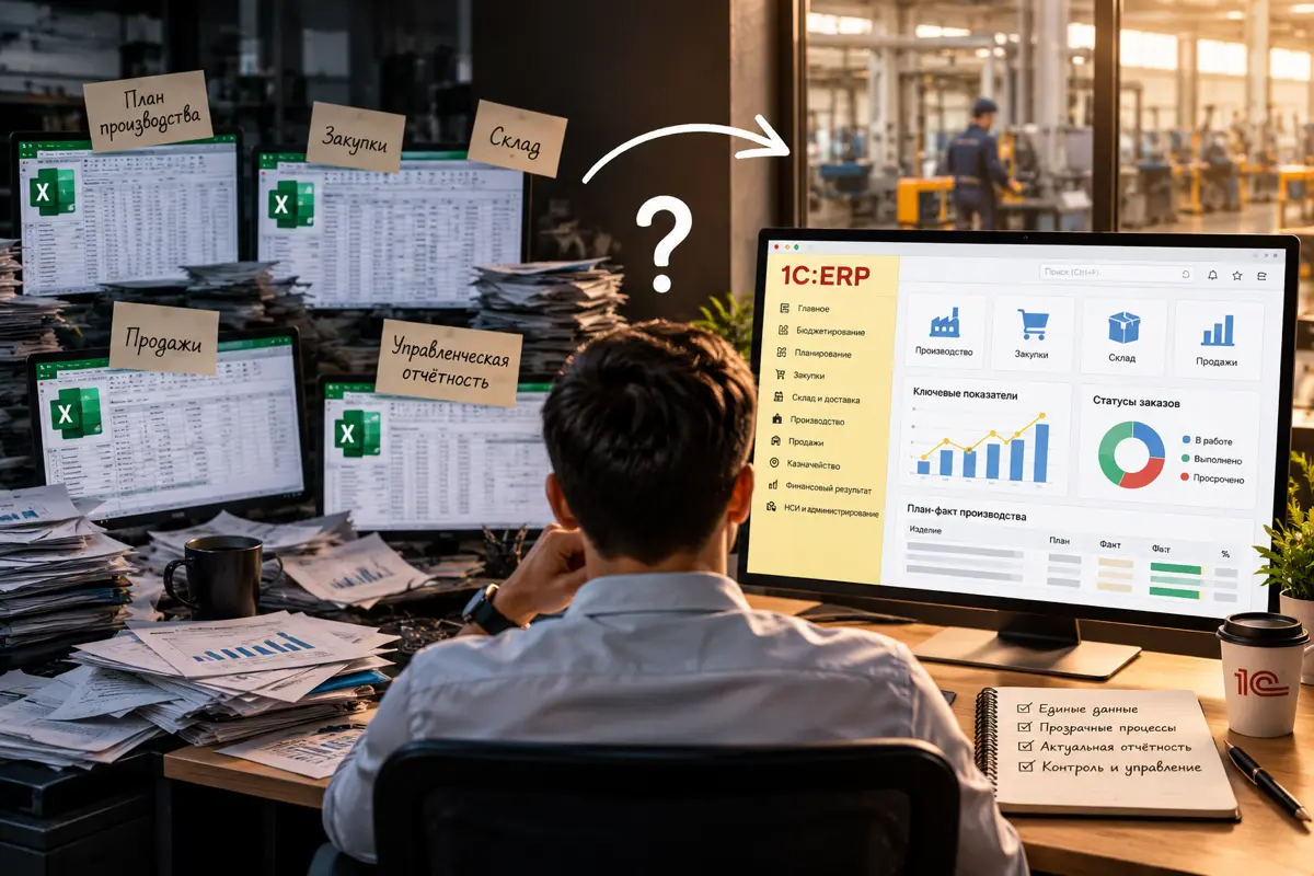 Внедрили 1С:ERP, а сотрудники всё равно работают в Excel | Сетка — социальная сеть от hh.ru